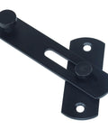 2 Pack 180 Degree Flip Sliding Barn Door Lock Set for Privacy and Security, heavy duty powder coated forged steel latches, front view