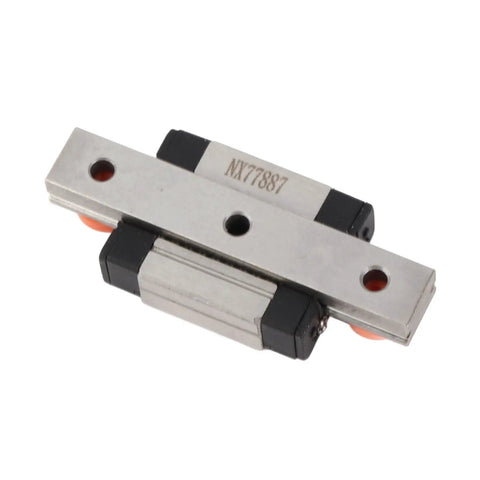 Miniature 7mm Width Linear Guide Rail With Slide Block For Small Automation Projects And Precision Instruments In 40mm 55mm Or 70mm Lengths High Load 4 Point Contact Ball Retainer For Smooth Motion And Compact Machines, silver metal guide rail with block