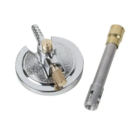 Single Tube Bunsen Burner For Lab Heating With Micro Heat Resistant Build Copper Tube Efficiency shown disassembled