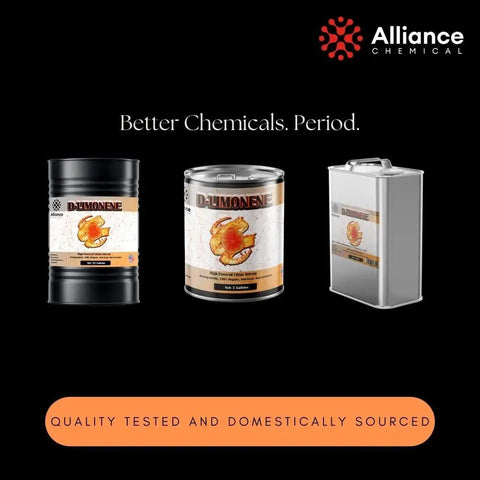Three containers of Ultra Pure D Limonene Orange Oil Cleaner And Solvent Two Quart Heavy Duty Degreaser Paint Thinner.