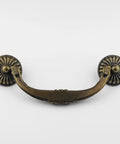 4 Pack Vintage Antique Bronze Bail Drawer Pulls 4.5 Inch Center To Center Drop Swing Dresser Cabinet Knobs Dark Zinc Alloy Hardware