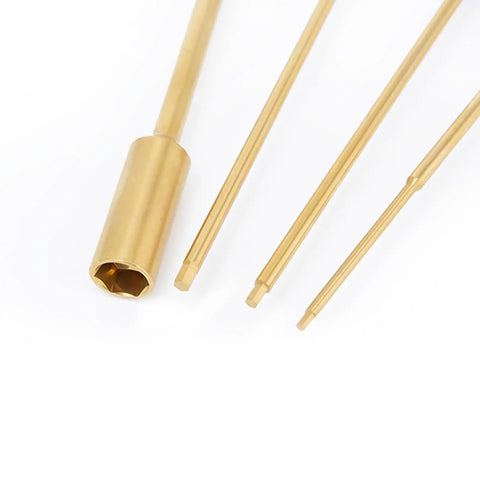 Close-up of hex and nut drivers from 9 Piece RC FPV Pro Grade Tools Kit Hex Screwdriver Set With Allen Keys 1.5mm 2.0mm 2.5mm 8.0mm Mini Ratchet Socket