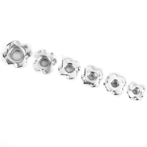 120 Piece Tee Nut Set Carbon Steel Galvanized For Wood Projects And Furniture Hardware Heavy Duty Fasteners With M3 M4 M5 M6 M8 Sizes Rust