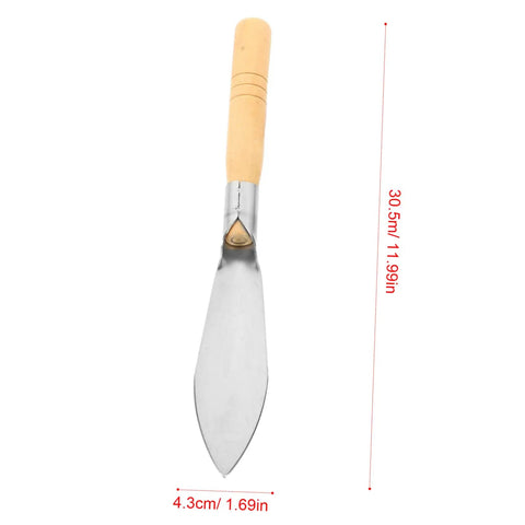 Ergonomic Hand Shovel for Gardening, No-Fuss Grip, Dig Deep Spade with steel blade and wooden handle, 30.5cm long