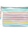 Waterproof Wet Dry Bag Large Travel Organizer Zip Pouch For Swimsuits Diapers Toiletries And Makeup Hangable Handle Design striped