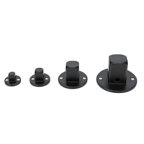 Ultra Compact 4 Piece Low Profile Socket Adapter Set For Auto Repair And DIY Tunes, Effortlessly Convert From Tiny 1/4 Inch To Massive Ones With Smooth Drive Transitions That Fit Any Toolbox And Save Major Space On The Job, black steel set