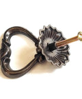 Dark Antique Brass Ring Pulls For Dresser Drawers And Cabinets, Vintage Swing Bail Handles, Single Hole Cabinet Hardware.
