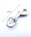 Built Like A Tank Heavy Duty Swivel Snap Hooks 4 Pack 3.5 Inch Nickel Plated Eye Bolt Clip with 3/4 inch swivel bore