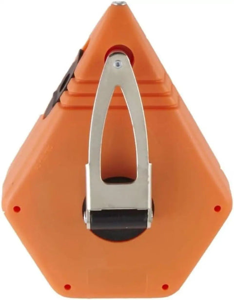 Octagonal Chalk Line Reel With Heavy Duty Steel Crank 100 Foot Line 1.5 mm String Self Sealing Grommet Holds 3 Ounces Of Chalk Tough