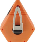 Front view of Octagonal Chalk Line Reel with Heavy Duty Steel Crank, 100 Foot Line, 1.5 mm String, Self Sealing Grommet.