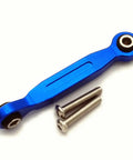 Rugged Aluminum Servo Steering Linkage Tie Rod 46mm For Traxxas XMAXX 1to5 And 1to10 MAXX Slash 8947 7747 Blue, with mounting screws