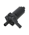 Heavy Duty Auxiliary Engine Water Pump For Hybrid Rides 1998 To 2015 Electrically Driven Coolant Flow Oem Spec Replacement, black casing, side view.