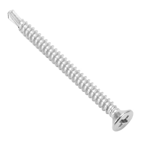 Non Slip Countersunk Screw Set 304 Stainless Steel Drill Screws For Wood Metal Plastic Fine Thread 50mm Length M4 18 100 Pack Heavy Duty
