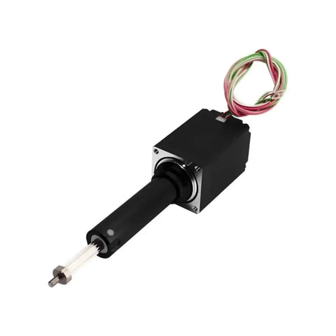 Micro Miniature Stepper Motor With Fixed Shaft Lead Screw Actuator And Linear Telescopic Cylinder Push Rod Bolted Up Tight For Any Home Shop Or Pro Build Runs Smooth As Butter And Handles Heavy Duty Tasks No Sweat