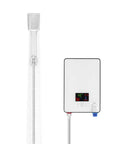 Tankless Electric Water Heater 4500W With Digital Screen Display For Instant On Demand Hot Shower No Nonsense Flow, wall-mounted, compact design