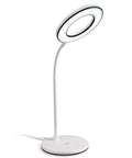 Eye Caring LED Desk Lamp With 3 Color Modes No Glare And Four Brightness Levels Dimmable With Adapter Touch Control And 360 Degree Flexible Neck