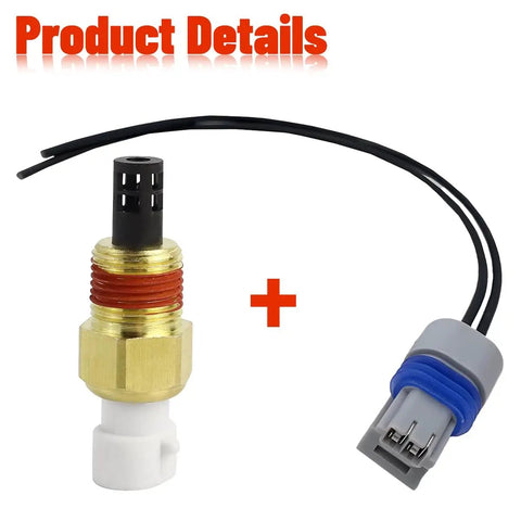 Direct Bolt On Intake Air And Coolant Temperature Sensor With Pigtail Harness For Buick Century Electra Reatta OEM 25036751 Replacement showing sensor and wiring.