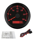 Diesel Engine Tachometer Gauge With Red Backlight 85mm 12V 24V 0 To 3000 RPM Easy Install Adjustable Idle Reliable Engine Signal Perfect For Trucks Generators And Heavy Machinery, black gauge with manual and wiring