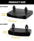 20 Piece Set Of Heavy Duty Plastic Replacement Bed Slat Caps 54X10Mm Durable Pp Retainer Clips for center support rails and side frames.