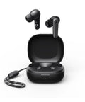 True Wireless Earbuds Pack Straight Fire Deep Bass And 30 Hour Playtime With Customizable App Controls Ergonomic Fit displayed in charging case.