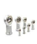 Heavy Duty 6mm Female Right Hand Ball Joint With Metric Threaded Rod End Bearing showcasing multiple sizes of ball joints.