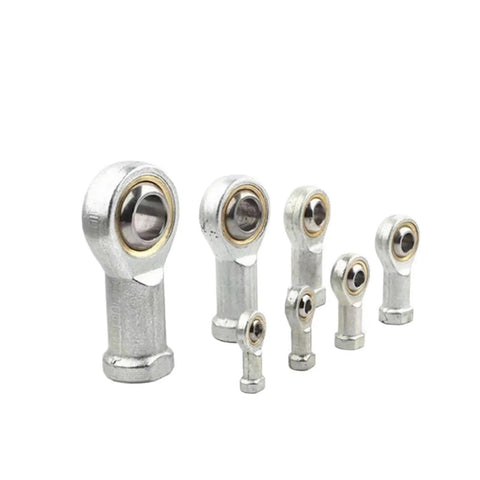 Heavy Duty 6mm Female Right Hand Ball Joint With Metric Threaded Rod End Bearing showcasing multiple sizes of ball joints.
