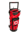 Rolling Tote Bag For B Size Acetylene Tanks Only No Torch Included Ergonomic Handle Heavy Duty Red And Black Carryall