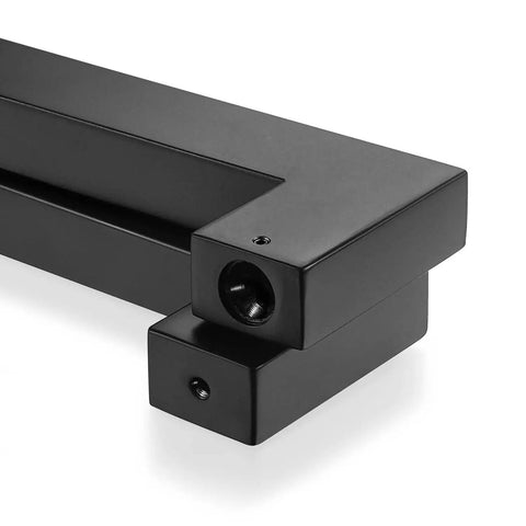 Push Pull Door Handle 900mm Stainless Steel Square Rectangle Matte Black Finish for solid wood timber glass and steel doors