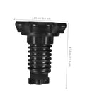 Close-up of black spare tire mounting screw for secure installation, heavy-duty hold down hardware for Audi models. Size 3.85x4.52 inches.