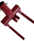 Back-Saver Pallet Breaker Head Only With Nail Puller, red steel head-only tool for 1-inch pipe handle
