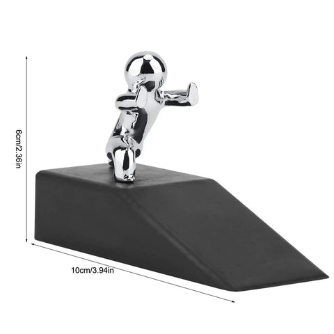 Door Stopper Wedge Keeps Doors Open Safely, Prevents Slams And Pinched Fingers For Kids And Pets, Heavy Duty Zinc Alloy Figure
