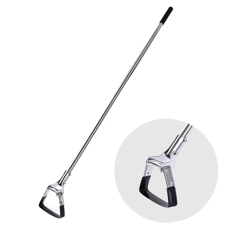 Garden Hoe With Three Height Adjustable Long Handle 55.9 Inch Stainless Steel Heavy Duty Scuffle Hoe With Ergonomic Grip