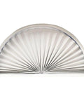 Tool Free Install Arch Light Filtering Pleated Shade White 72 Inch Wide 36 Inch High No Tools Needed Easy Peel And Stick Privacy Light