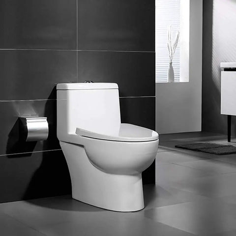 Slick Soft Close Oval Toilet Seat With Quick Release Hinges And Non Slip Base For Quiet Bathroom Upgrades Easy Wipe Down And Zero Slamming Nonsense, installed on modern toilet.