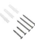 Installation hardware for Two Pack Stainless Steel Door Stopper With Hook And Sound Dampening Rubber Bumper Wall Mounted Door Holder
