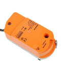 Heavy Duty Rotary Actuator Engineered To Replace Cqk24a Sr And Cqk230a Models in orange housing for HVAC applications.