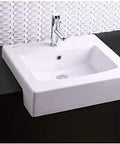Boxe Semicountertop Fireclay Sink With Deep Six Point Five Inch Basin 19 By 17 Inch Overflow Included Hella Durable