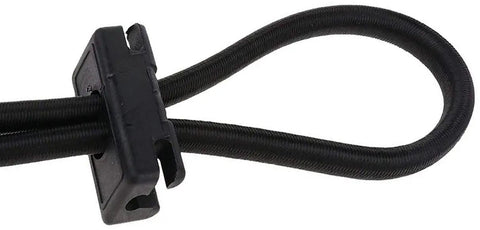 Elastic Horse Neck Stretcher Rope, adjustable poll strap close-up, 9.8 feet long, black material, side reins alternative