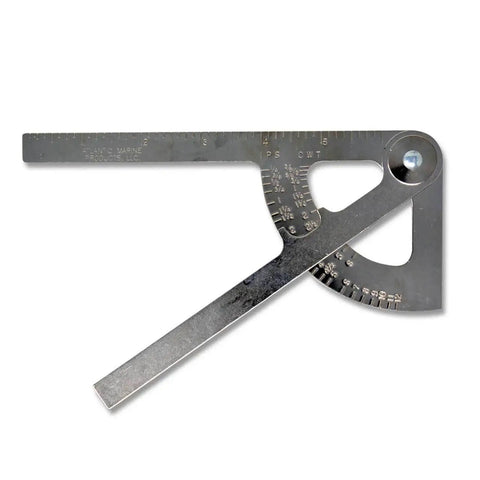 Pocket Sized Pipe Caliper And Ruler Gauge For Iron And Copper Tubing One Quarter Inch To Twelve Inches MM To Inches Converter