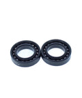 Badass Heavy Duty High Temperature Full Ball Bearing 15X28X7MM Thin Section Two Pack, black sealed units w/ ball bearings.