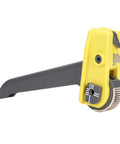 Optical Fiber Cable Cutter With High Carbon Steel Roller And Nylon Handle Pro Grade Double Design Adapters For Stripping Cable Jacket Up To 1 Inch Delivers Clean Efficient Fiber Stripping Every Time, side view