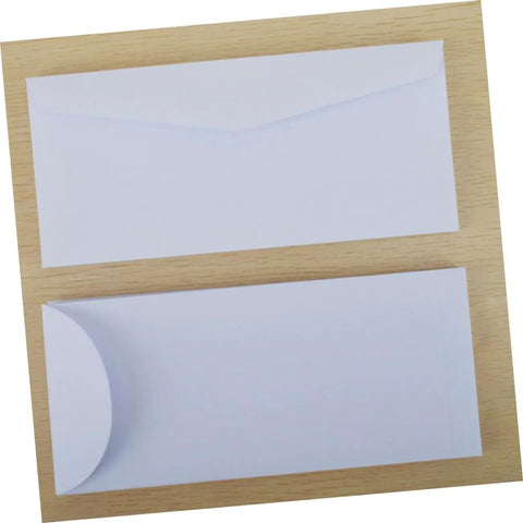 Blank White Invitation Envelopes 40 Pack With 20 Top Opening And 20 Side Opening Flaps Hand Made And High Quality Perfect For Party Invites