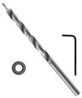 Get Your Hands On This Sweet 3 Pc Pocket Hole Step Bit Kit With Round Shank For Smooth DIY Carpentry Projects And Rock Solid Wood Joinery Every Time. 1/4 inch steel bit with hex key and washer