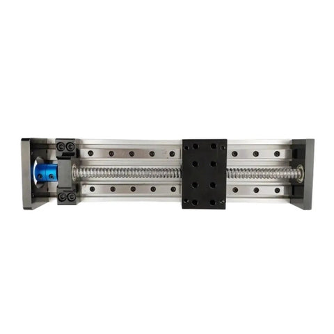 Premium Carbon Steel Ball Screw Nut Kit Featuring Dead Smooth Precision Linear Guide Rail And Rock Solid Sliding Platform Module For Hardcore Home Shop Builds And Industrial Fixes Measuring 450 Millimeters, showcasing linear slide and screw.