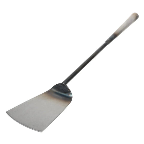 Long Handle Gutter Cleaning Shovel Set 4 Pack Sifting Shovels For Household Cleaning Tools with steel blade, side view.