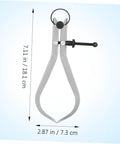 The Real Deal Heavy Duty Outside Caliper For Woodturning Precision Measuring Tool Built Tough Using Premium Carbon Steel portable measuring tool showing dimensions.