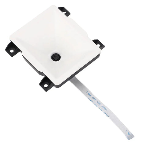 1D 2D Barcode Scanner Module With Auto Sensing for self-service devices, shown from above with connecting cable visible.