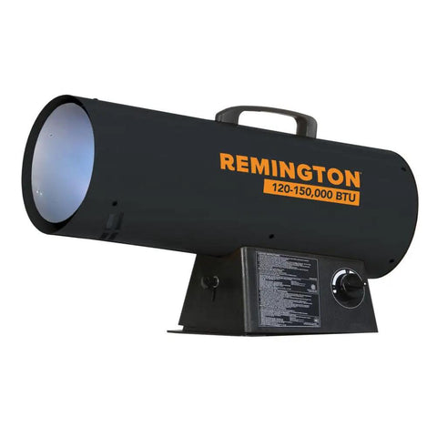 Pro Grade Lp Forced Air Gas Heater Delivering A Beefy 150000 Btu Of Serious Warmth in rugged black steel design.