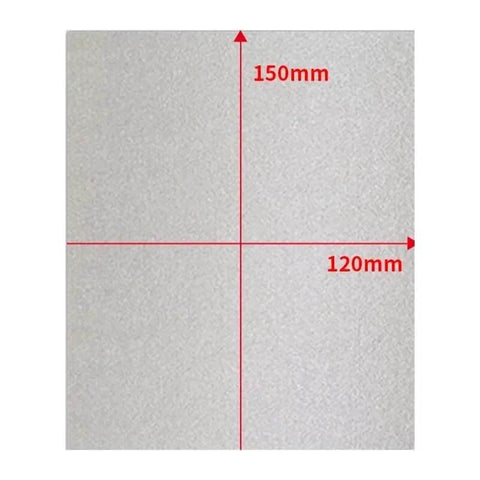 15 By 12 Cm Mica Microwave Sheets Spare Parts Two Pack For Microwave Ovens To Protect Magnetron Cap Extend Life And Keep Your Microwave Running Smooth With Thick Heat Insulation Plates For Easy Home Appliance Repair, showing sheet dimensions.