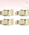 Four Pack Toggle Latch Hasps With Spring Clasps Stainless Steel Lock Hasp For Cabinets And Doors Ideal For Office And Shop Use Secure Extra